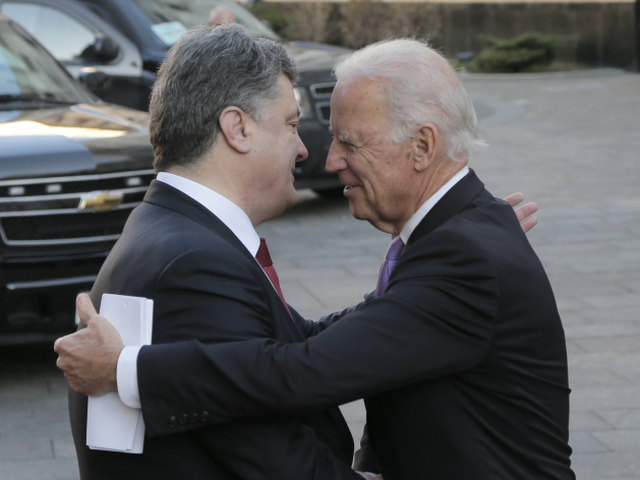 Porošenko, Biden