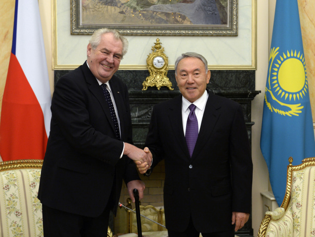 Kazachstan, Nursultan Nazarbajev, Miloš Zeman