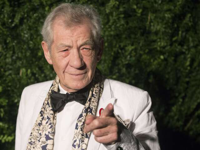 Britský herec Ian McKellen.