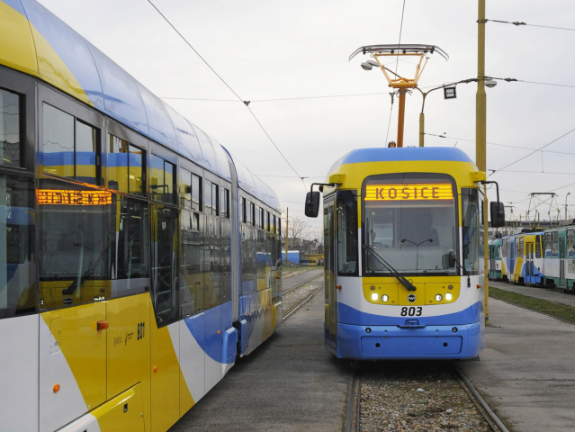 Košice, električka Vario, MHD,