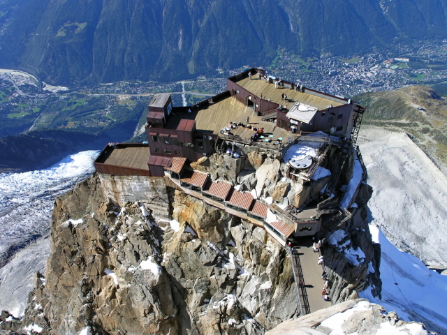 lanovka, Charmonix, Francuzsko, Aiguelle de Midi