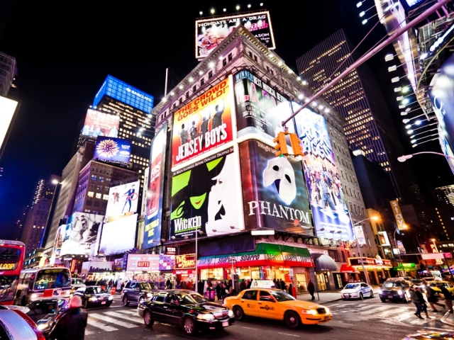 Broadway, reklamy, New York