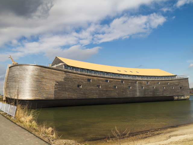 noemova archa, replika, Holandsko, Dordrecht, lod,