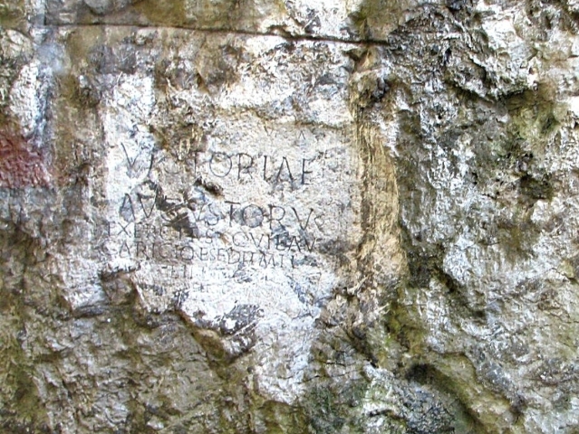 rímsky nápis, skala, hrad, Trenčín