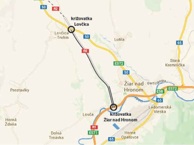 Žiar nad Hronom, obchvat, rýchlostná cesta