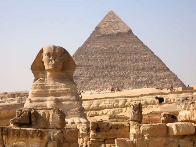 sfinga, pyramída, Egypt, Giza