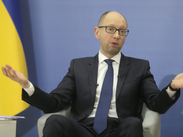 Arsenij Jaceňuk, Ukrajina, premiér, tlačová konferencia