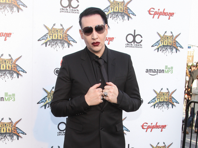 Spevák Marilyn Manson.