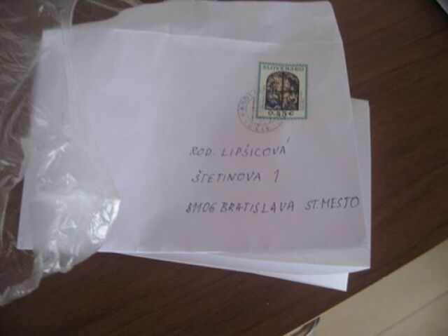 Daniel Lipšic, list, biely prášok, výhražný list,