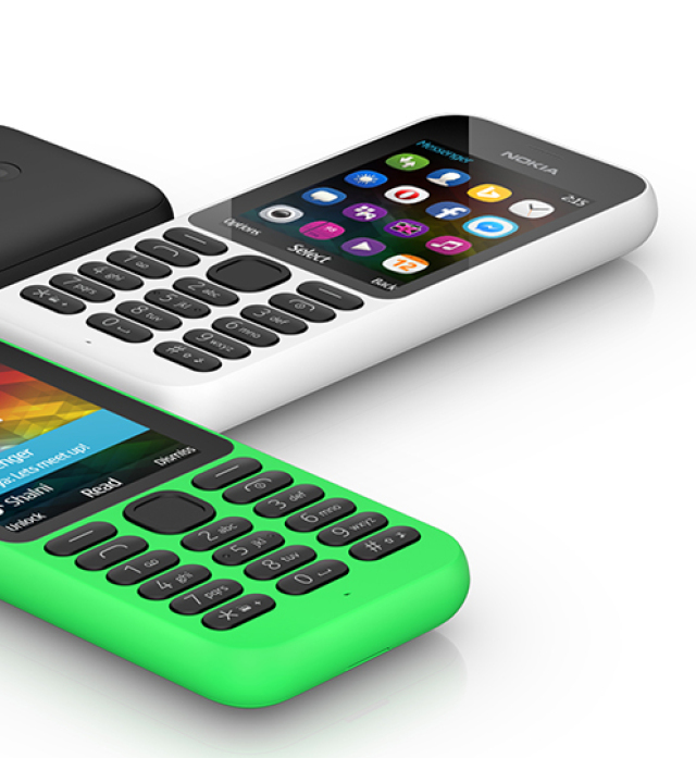 Nokia 215, Microsoft, telefón, smartfón