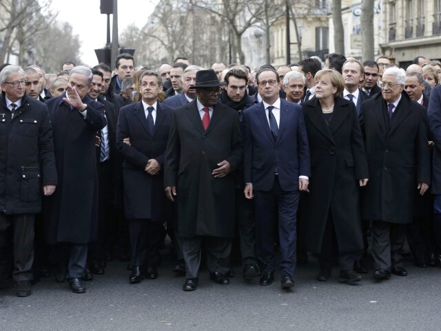 Paríž, pochod, Hollande, Merkel