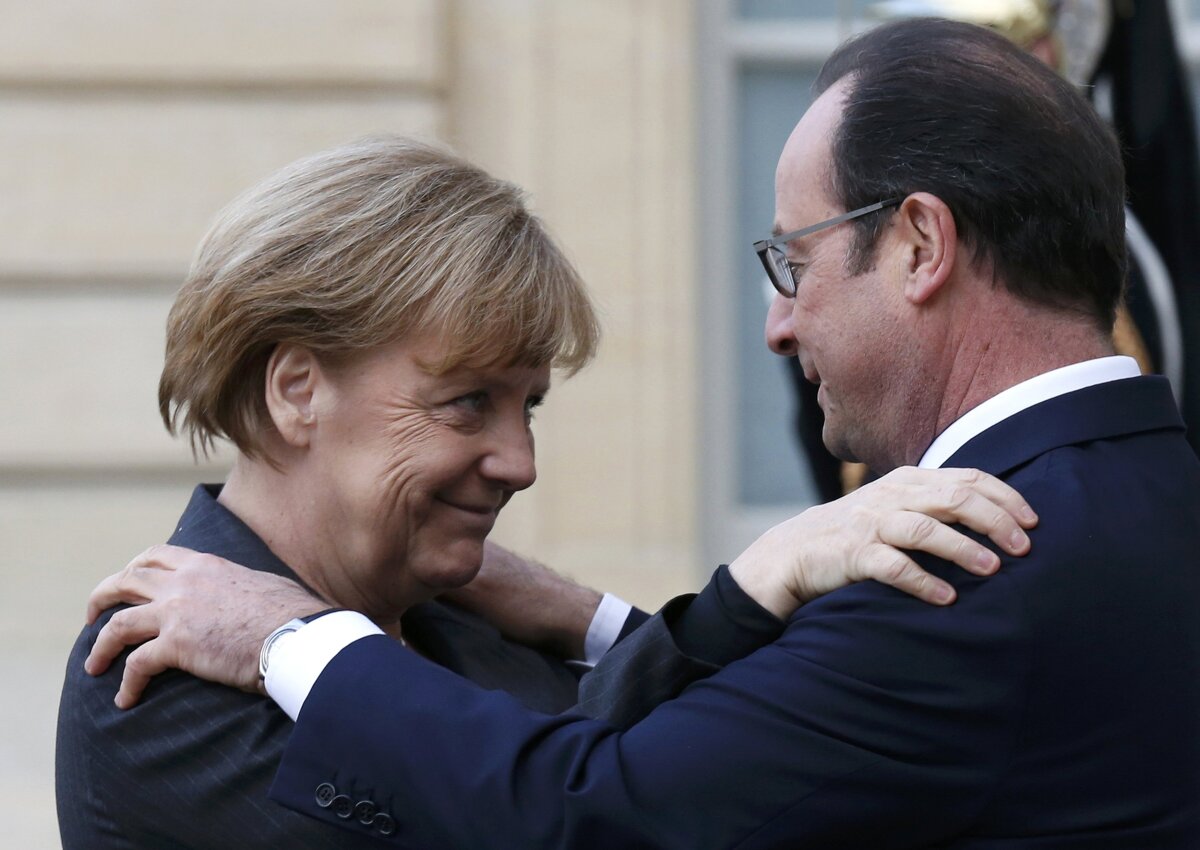 Hollande, Merkel