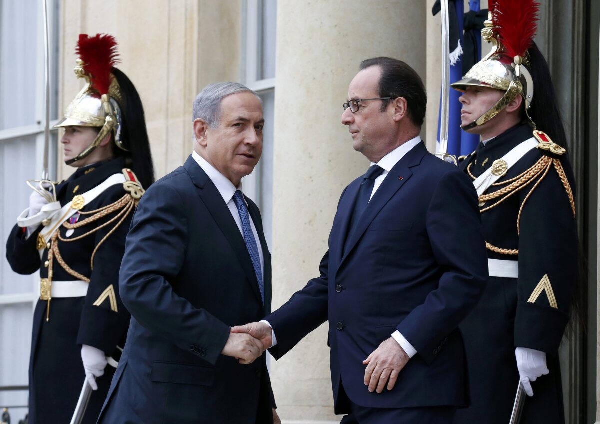 Netanjahu, Hollande