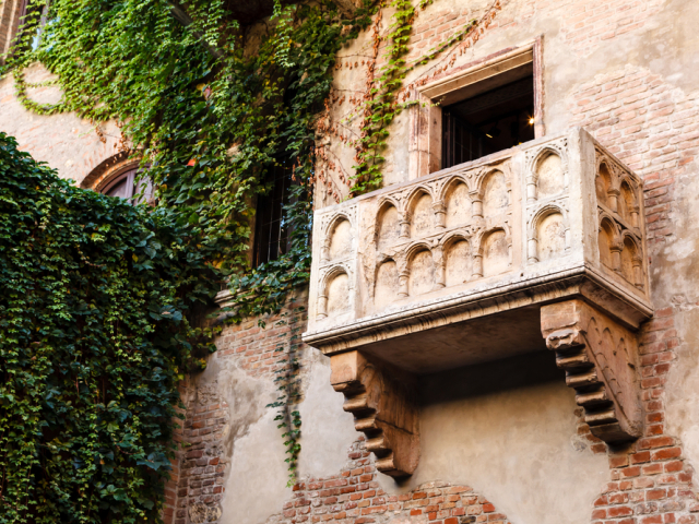 Verona, Taliansko, balkón, Rómeo, Júlia, Shakespeare