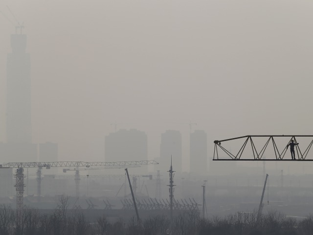 Čína, Peking, smog