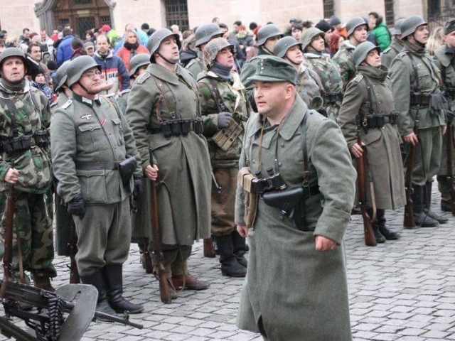 vojna, história, Bardejov, vojaci,