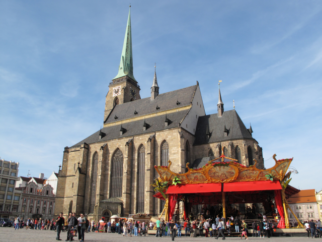 Plzeň, Česko, kostol, európske mesto kultúry,
