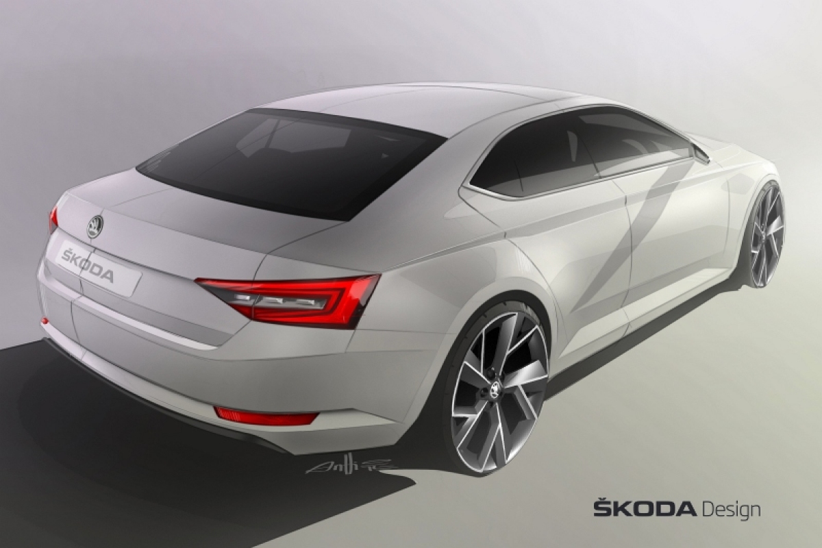 Škoda Superb - 2015 ilustrácia