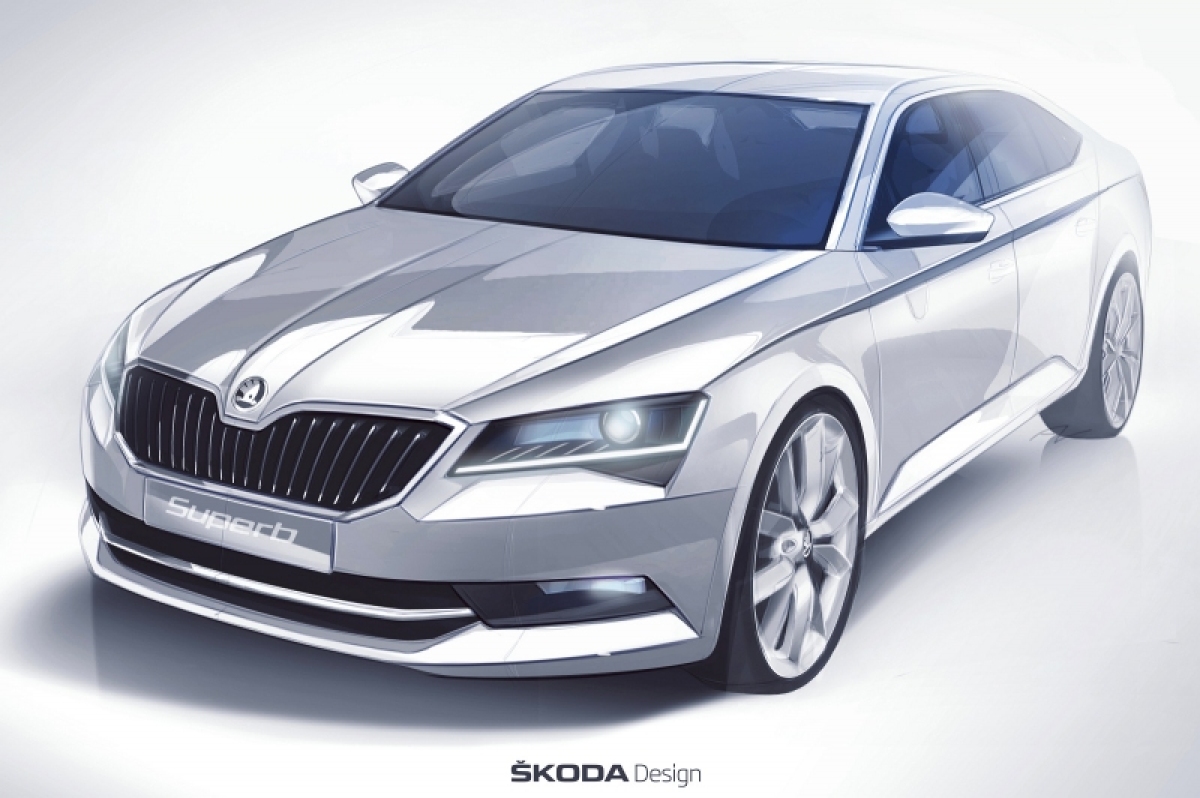 Škoda Superb - 2015 ilustrácia