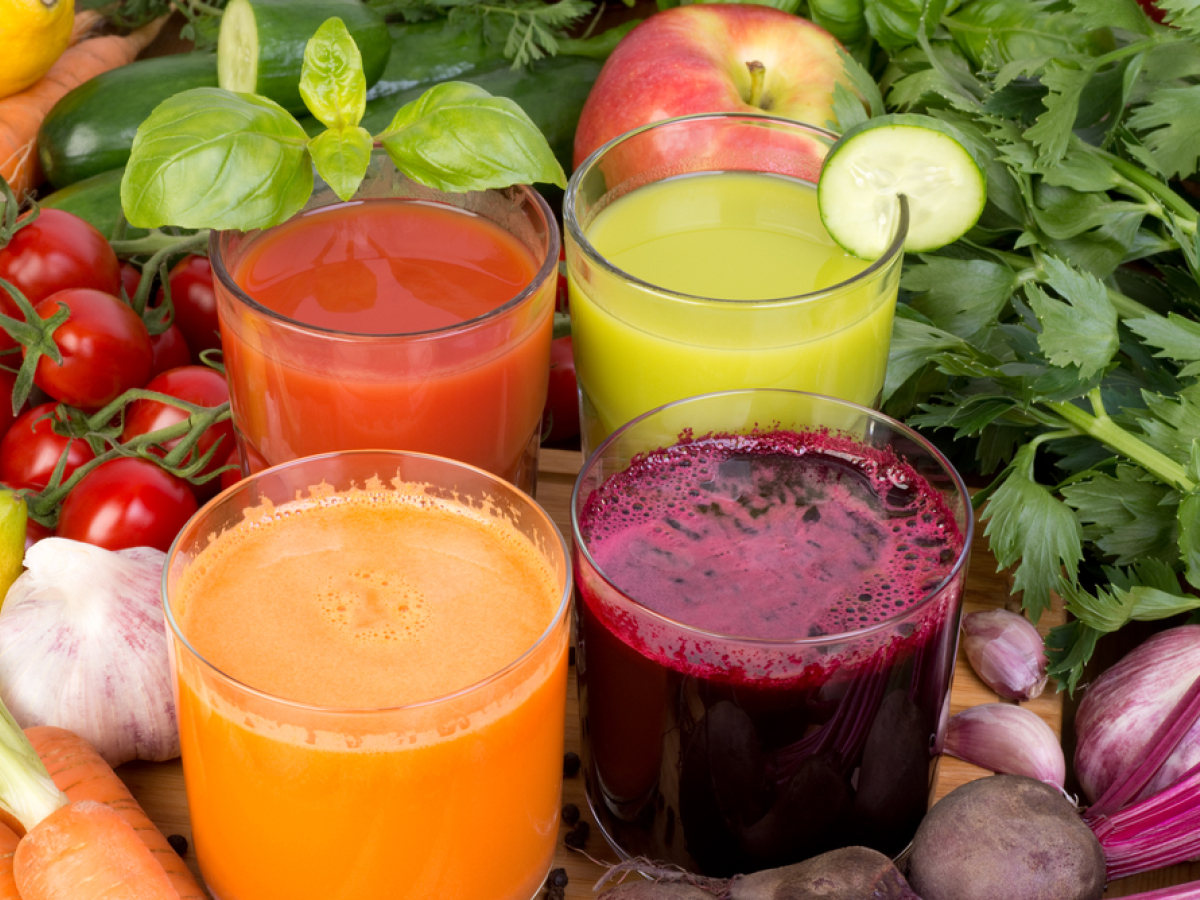 ovocná, zeleninová šťava, vitamíny, minerály