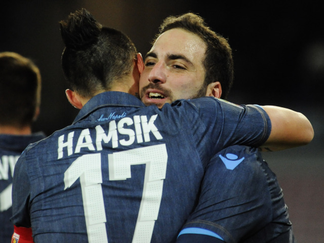 Marek Hamšík, Gonzalo Higuain, SSC Neapol, futbal, radosť