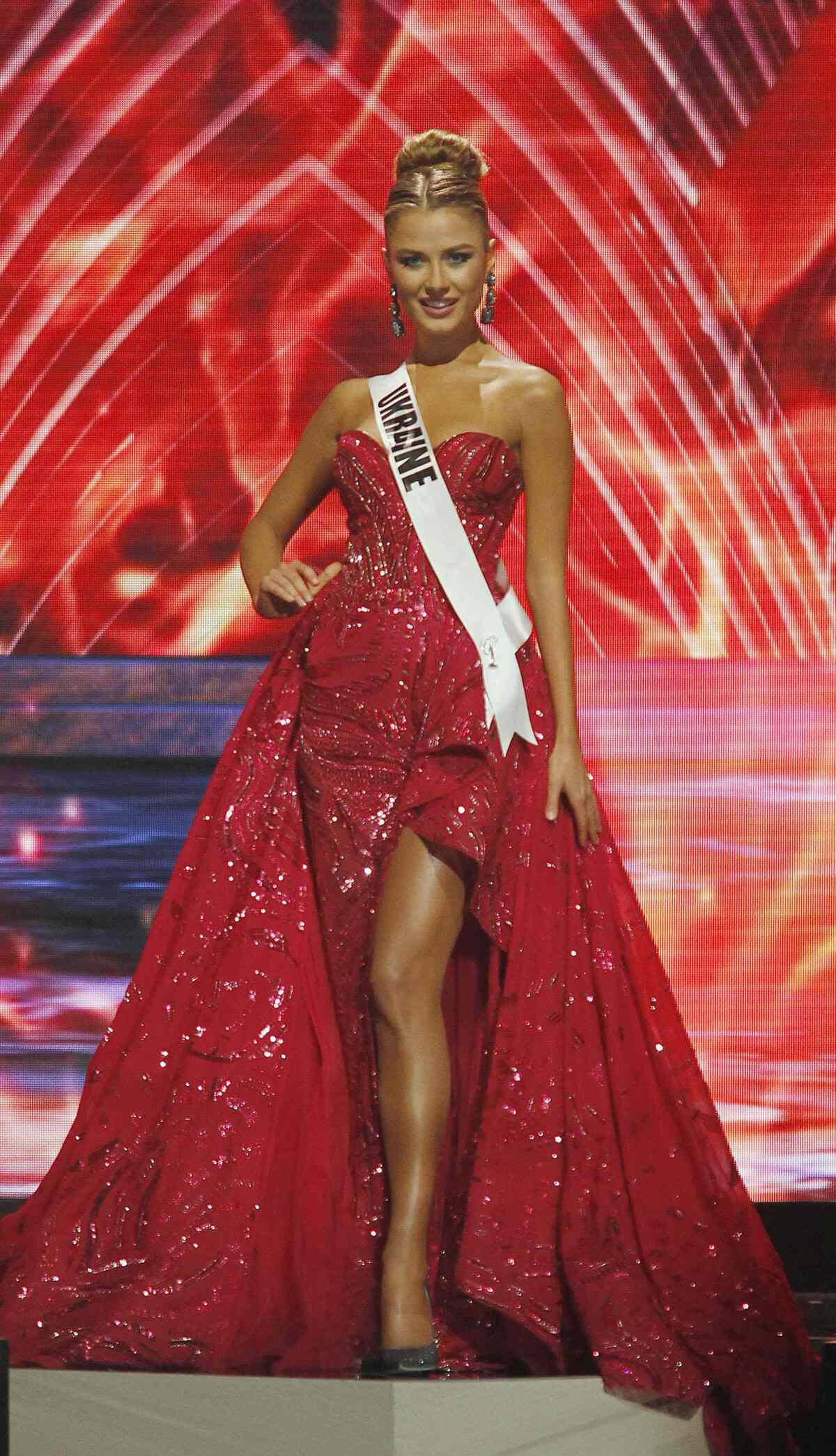 Miss Ukrajina Diana Harkusha skončila na treťom mieste. 