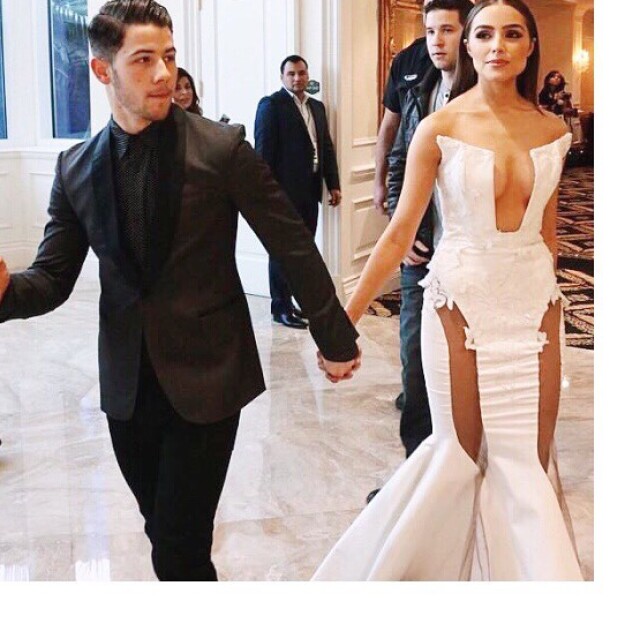Niekdajšia Miss Universe Olivia Culpo a jej priateľ Nick Jonas. 