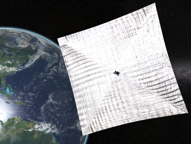 sonda, slnečný vietor, LightSail, vesmír, Zem, zemeguľa, planéta