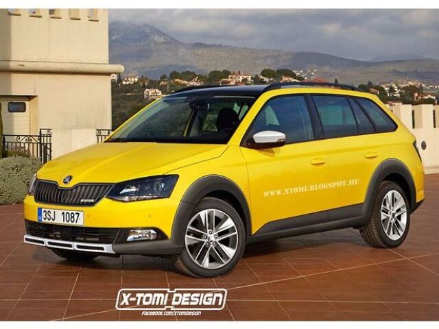 Škoda Fabia Combi Scout - ilustrácia