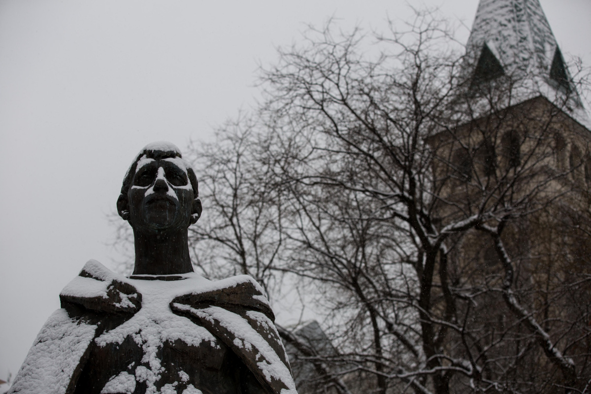 sneh, zima, mráz, kalamita, sneženie, ľad, počasie, vločky, doprava, kamióny, cesta, Bratislava