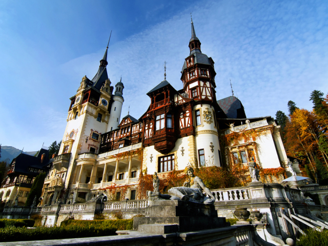 hrad, Peleš, Rumunsko,