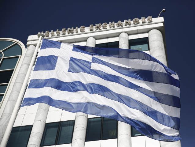 Alexis Tsipras, Grécko, Atény, vlajka, zástava, Burza cenných papierov