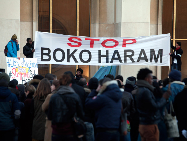 Boko Haram, Francúzsko, Paríž, transparent