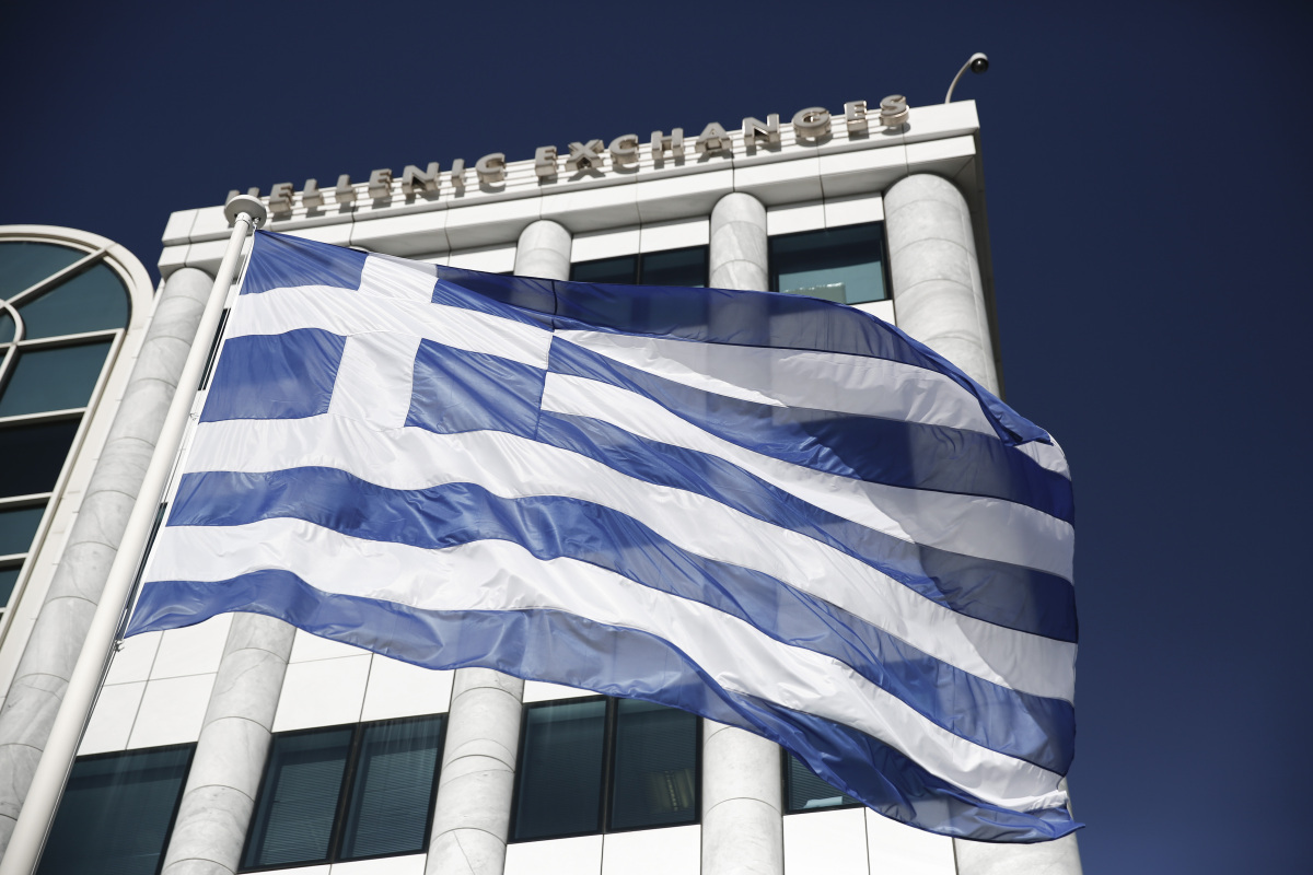 Alexis Tsipras, Grécko, Atény, vlajka, zástava, Burza cenných papierov