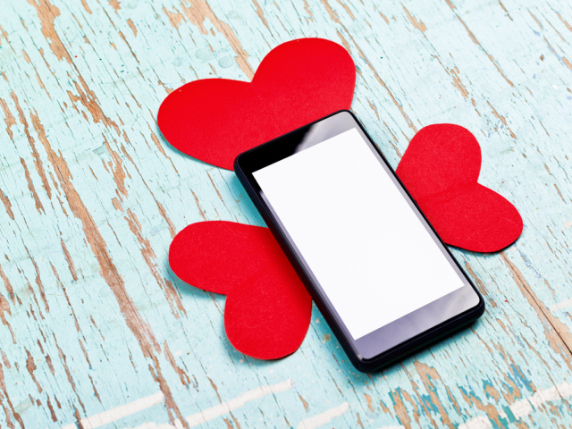 láska, valentín, mobil, sms