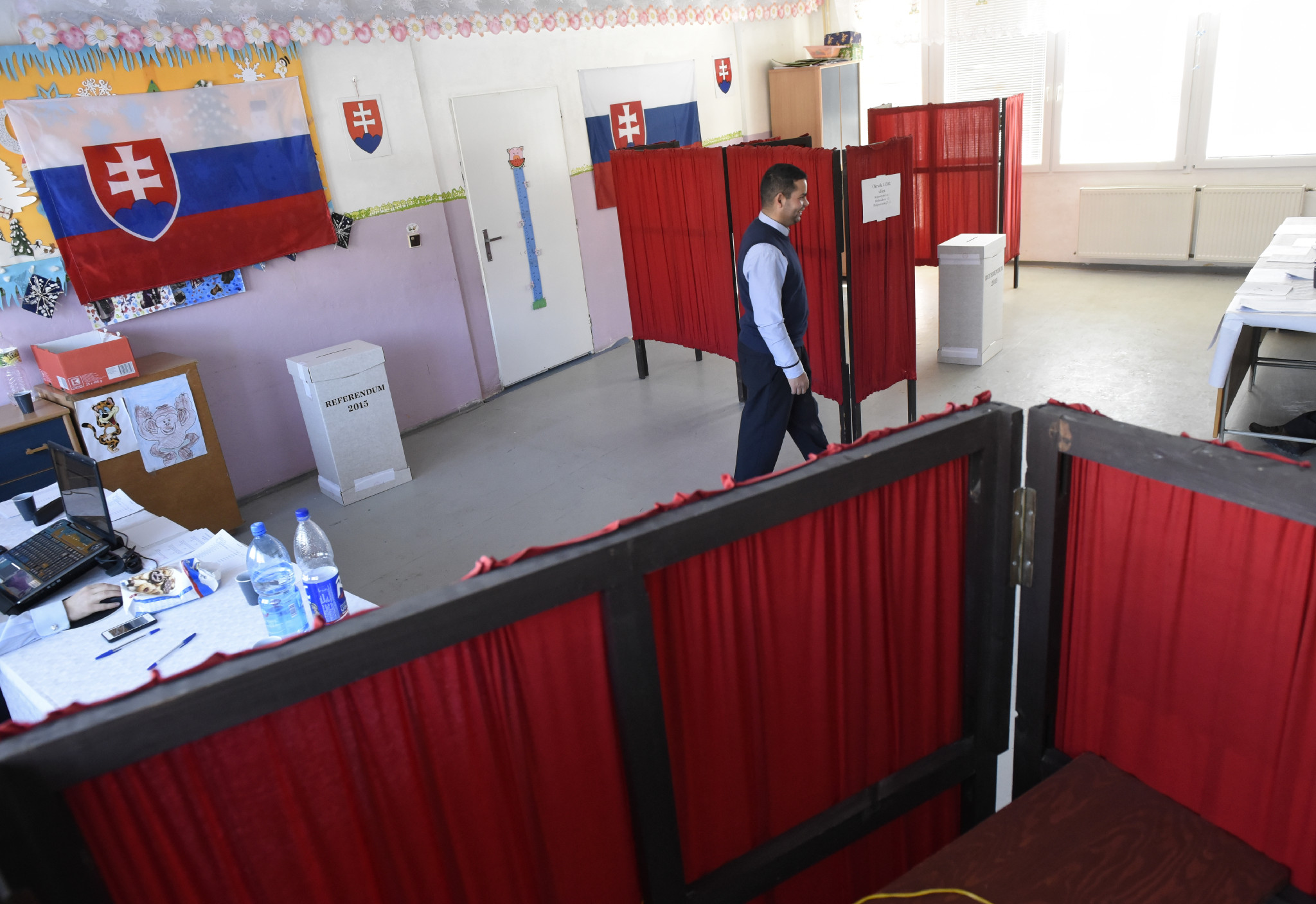 Referendová miestnosť pre konanie referenda o ochrane rodiny v košickej mestskej časti Luník IX.