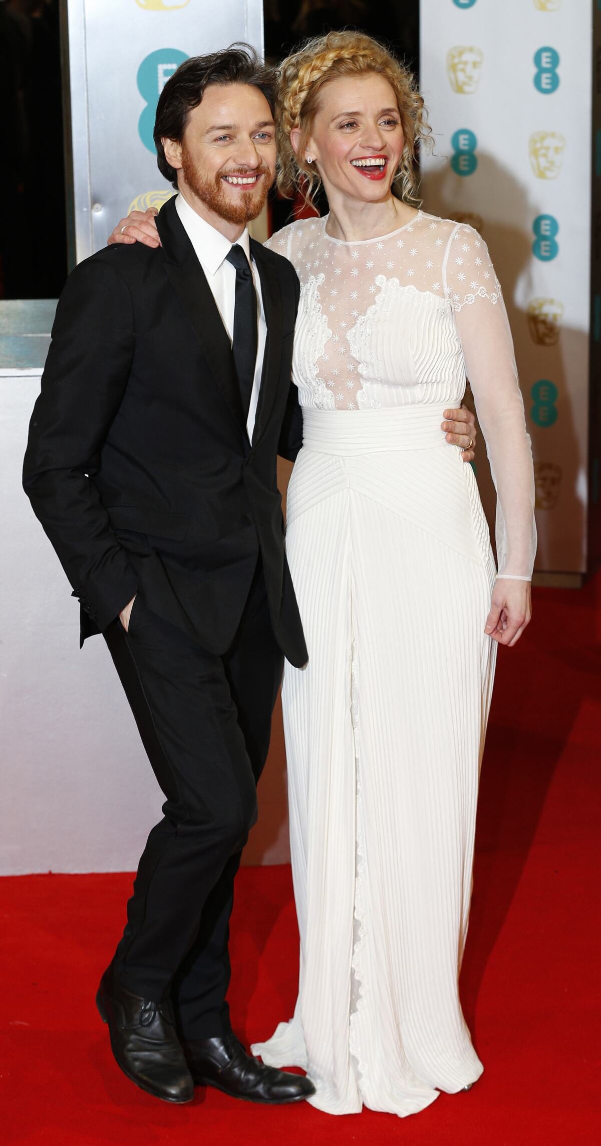 Herec James McAvoy prišiel s manželkou Anne-Marie Duff.