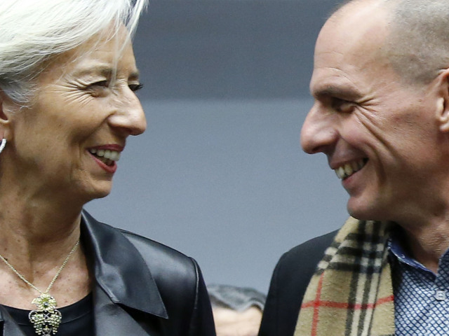 Christine Lagardeová, Janis Varufakis