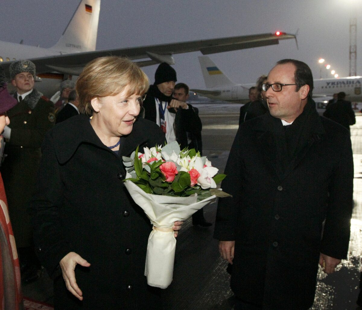 Minsk, Angela Merkelová, Francois Hollande
