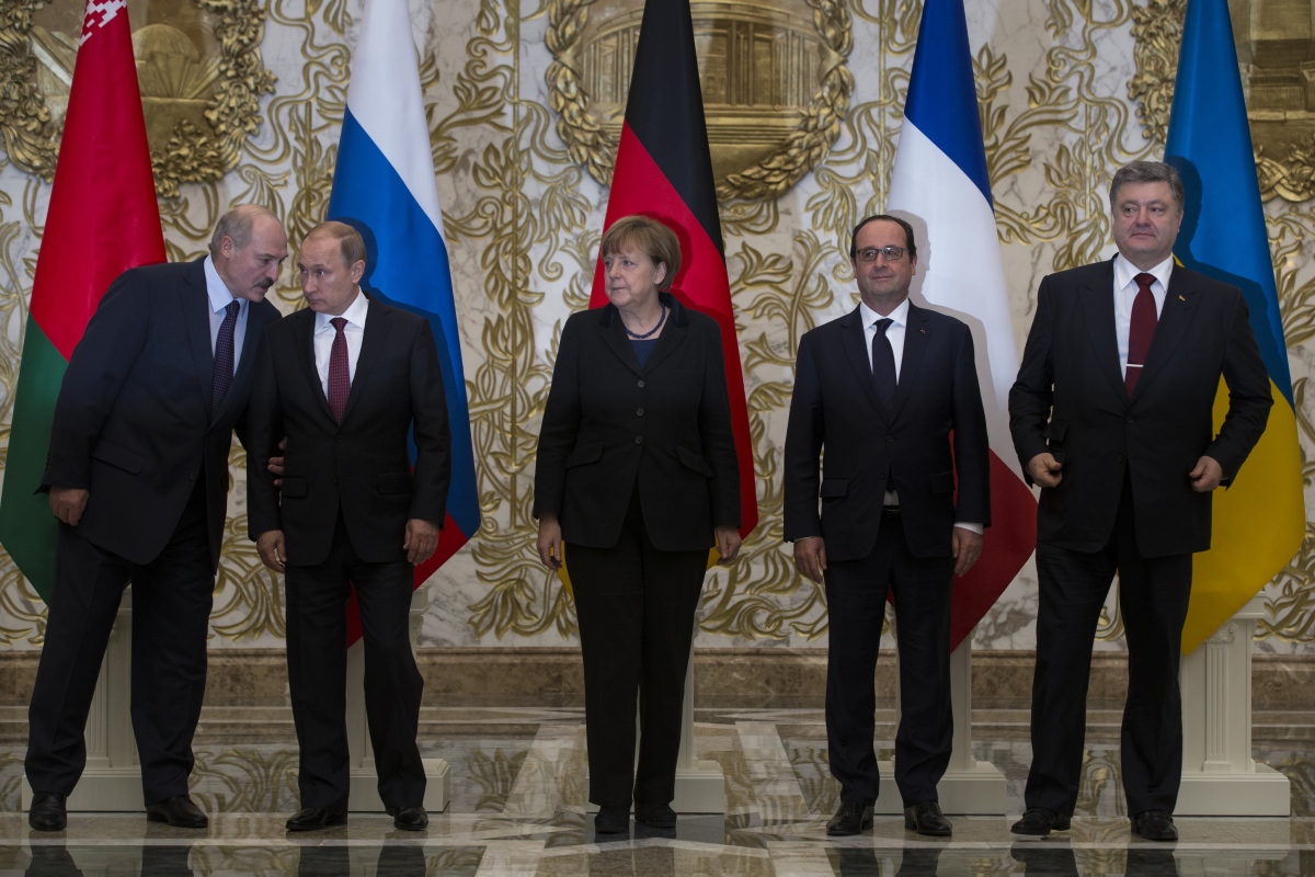 Ukrajina, Bielorusko, Minsk, Putin, Porošenko, Merkelová, Hollande,