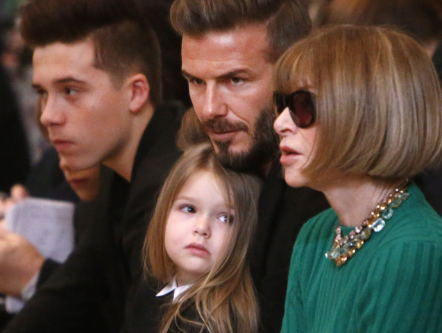 David Beckham, Harper Beckham, Anna Wintour