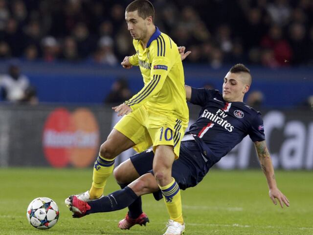 Marco Verratti, Eden Hazard, Chelsea, Paríž SG, Liga majstrov