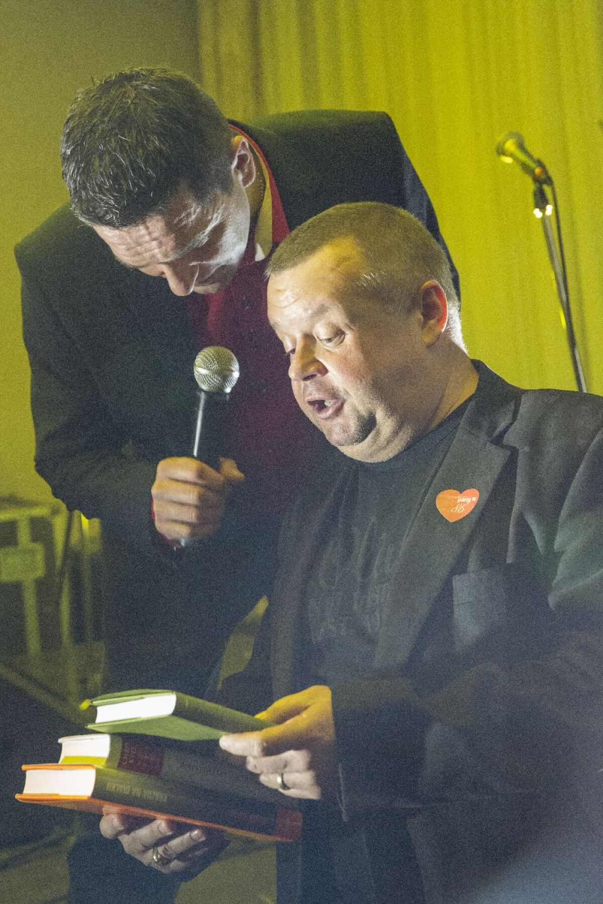 Ivan Vojtek a moderátor Ján Mečiar