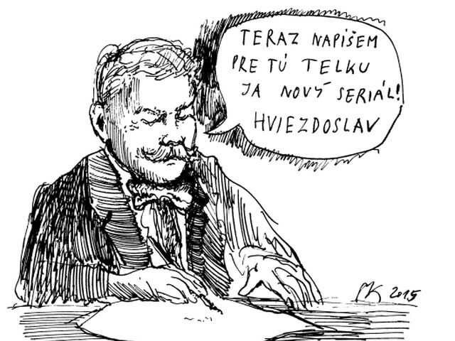 Hviezdoslav, kresba, Martin Kellenberger