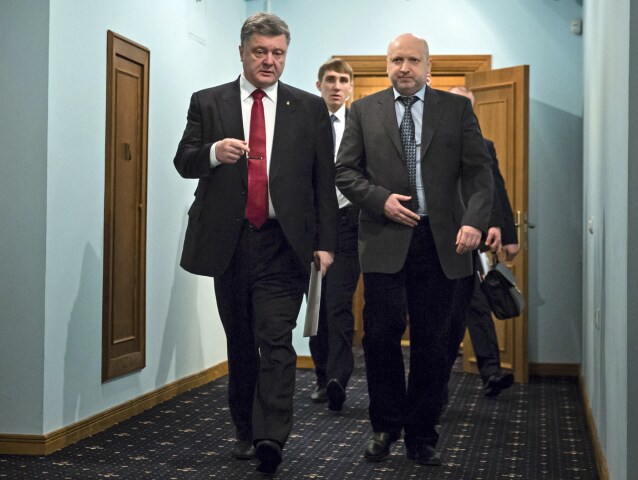 Ukrajina, Petro Porošenko, Olexander Turčynov