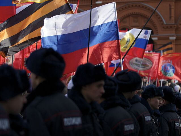 Moskva, Rusko, Antimajdan, demonštrácia, prostest, Majdan, Ukrajina