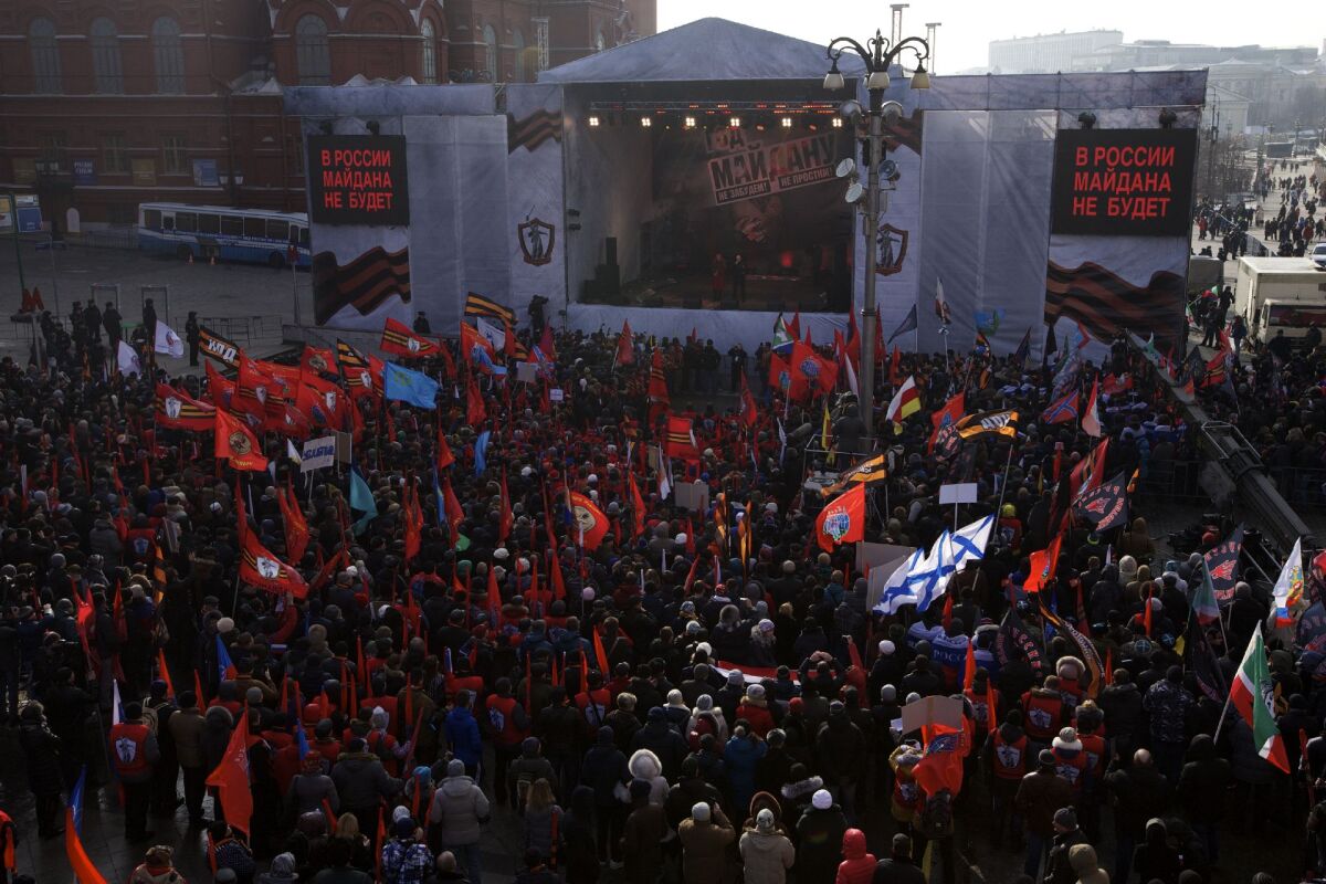 Moskva, Rusko, Antimajdan, demonštrácia, prostest, Majdan, Ukrajina