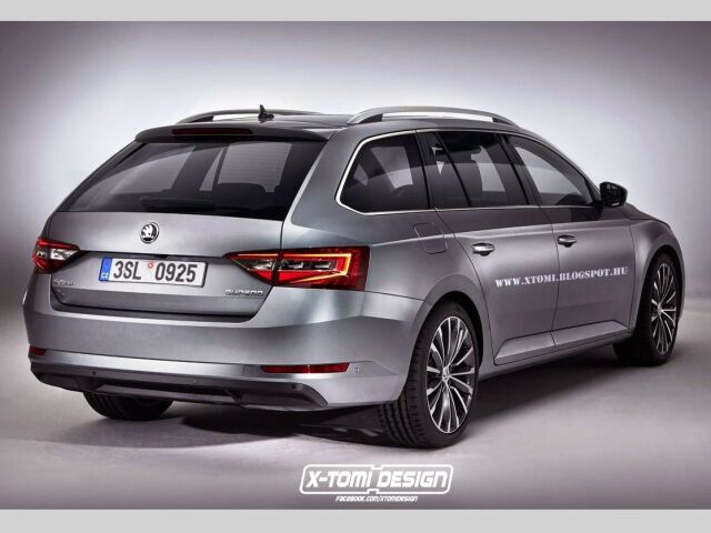 Škoda Superb Combi - ilustrácia
