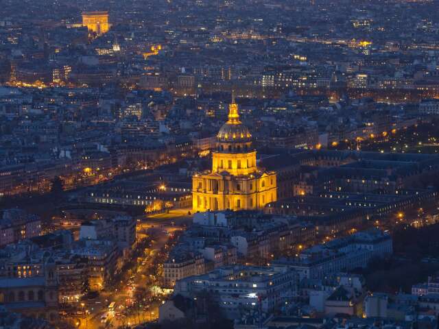 Paríž, dron, Víťazný oblúk, Invalidovňa