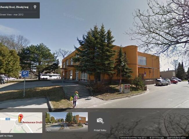 reštaurácia, Uherský Brod, streľba, Google Street View